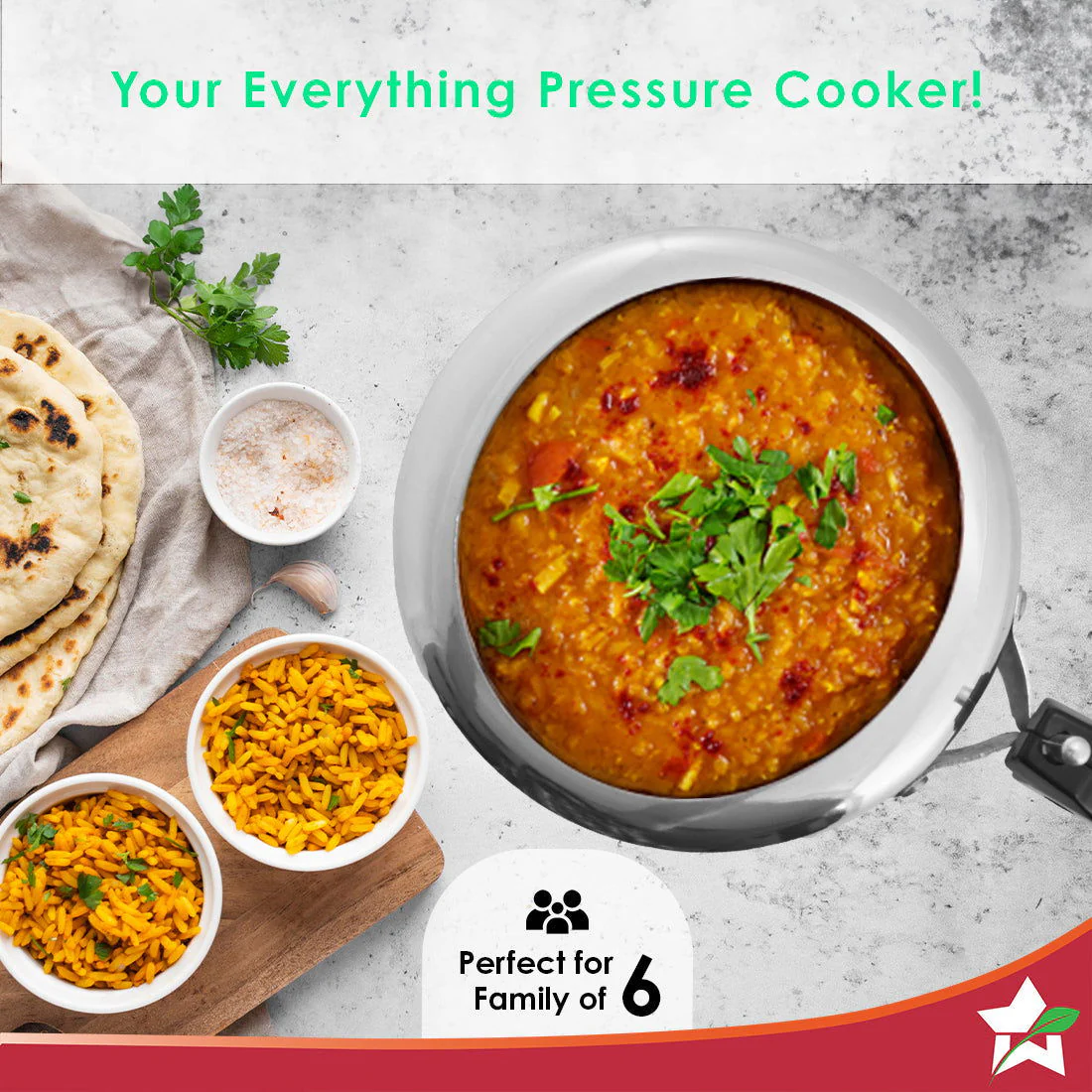 WONDERCHEF Pressure Cooker Ultima Outer Lid 3 Liters WON382-63152603 - Image 6