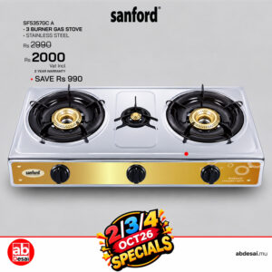 SANFORD Gas Stove Triple Burner SF5357GC A