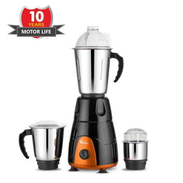 RICO Mixer Grinder MG123 Black/Orange 550W + Iron AI08 - Image 3