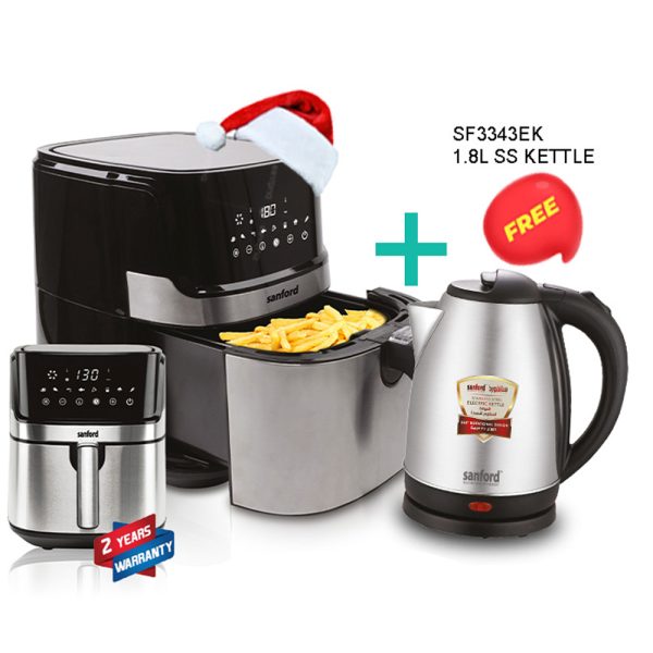 SANFORD 7 Liter Digital Air Fryer SF2454AF + FREE Kettle SF3343EK worth Rs 990