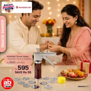 WONDERCHEF Snacks Maker with 12 different jalis, High-grade Stainless Stell Plates for making Sev, Bhujiya, Papdi, Gathiya, Murukku, Chakli, Kitchen Tool for making Namkeen Snacks, Farsan Maker WON099-63152285