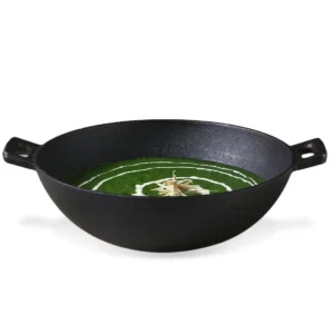WONDERCHEF Forza Pre-Seasoned 30 cm Cast Iron Wok WON634-63153777