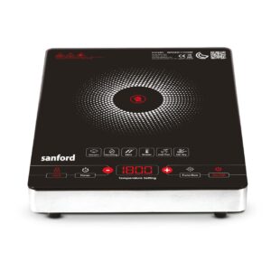 SANFORD Infrared Cooker 2200W with Touch Control Panel and 6 Preset Cooking Modes Digital Display | SF5160IC + Free 20" Box fan SF6657BFN