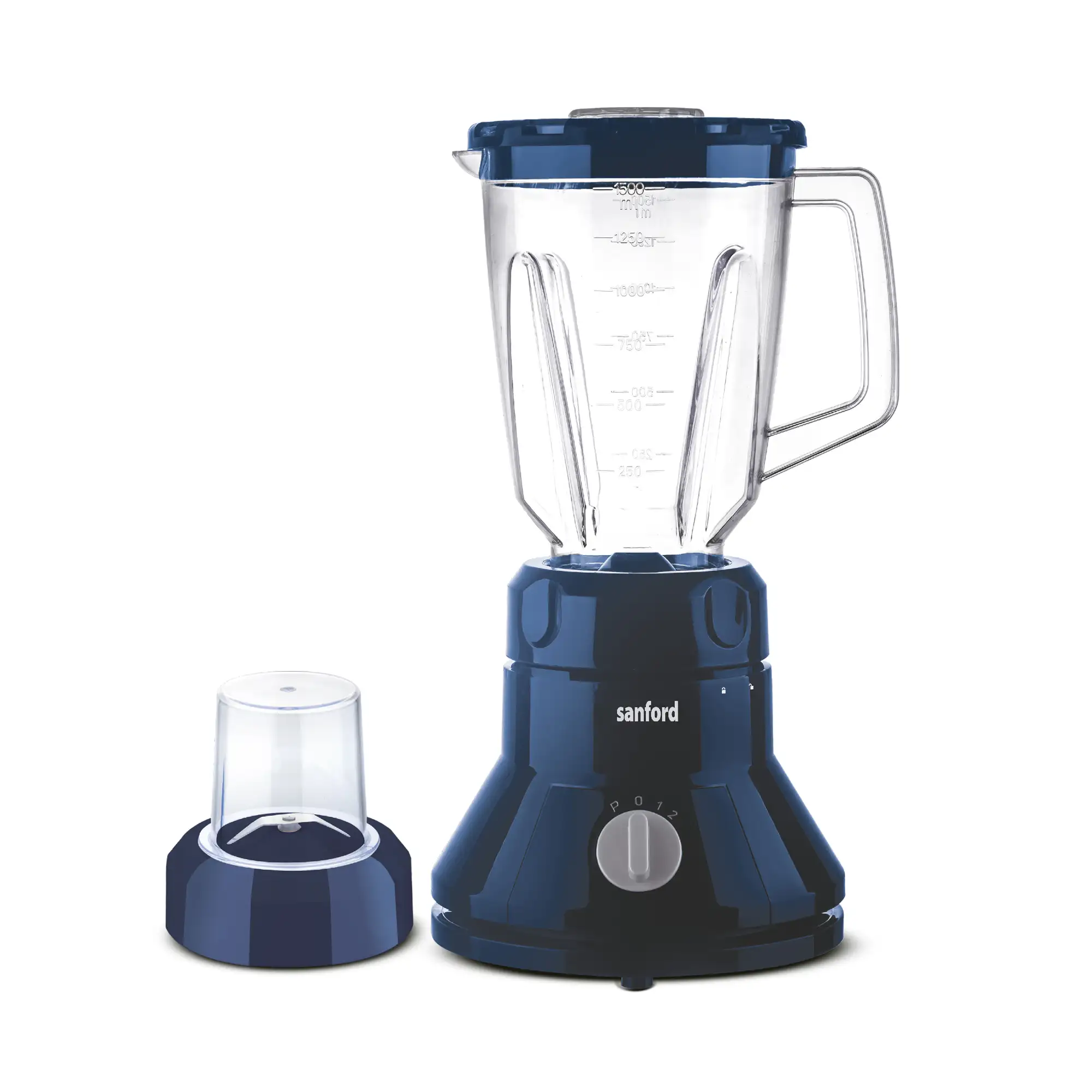 SANFORD 2-in-1 Blender & Grinder | 1.5L Jar | 150g Dry Mill | 2 Speed + Pulse | SS Blades | 350W Motor | Overheat Protection SF6803BR (as per colour available)
