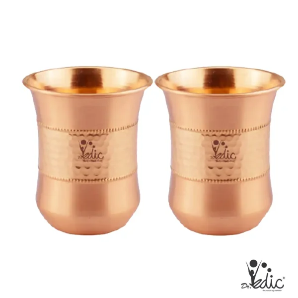 DrVEDIC Copper Glassx2 Curvy Glossy Carving 250ml DV60