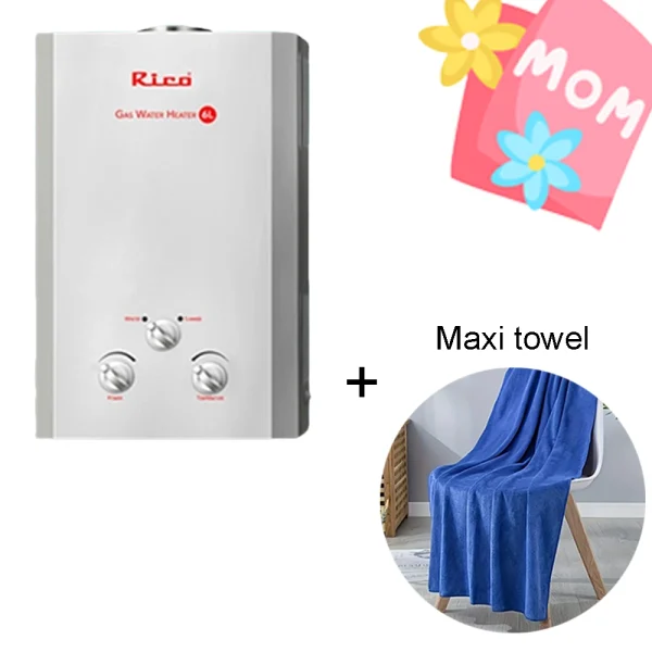 RICO Gas Water Heater 6L GW1511 + Maxi Towel Free worth Rs 900