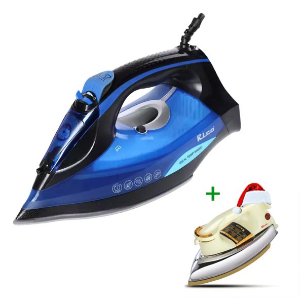 RICO Iron Magic SI2110 Black + Free Heavy Pancha Dry Iron AI013 worth Rs 1490