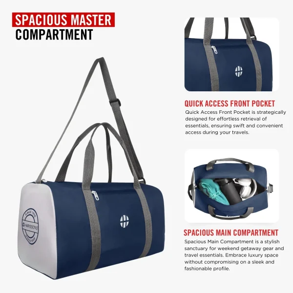 Harrisons CLEO Gym Duffle Navy Blue - Image 5