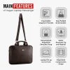 HARISSONS Gator Laptop Messenger Brown - Image 4