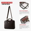HARISSONS Gator Laptop Messenger Brown - Image 5