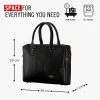 HARISSONS Orion Vegan Leather Laptop Messenger Black - Image 2
