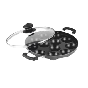 ORANGE Non Stick Round Appam With Glass Lid (ORA049)
