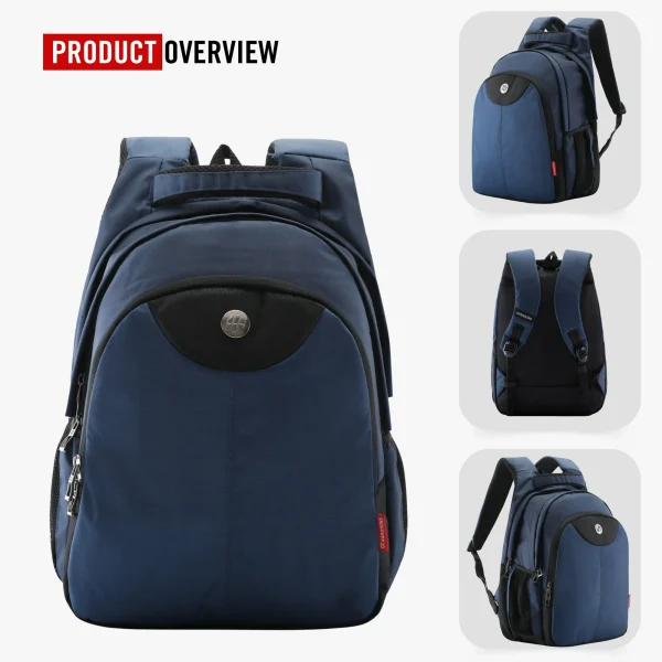 HARISSONS Azzaro Premium Laptop Backpack Blue - Image 4