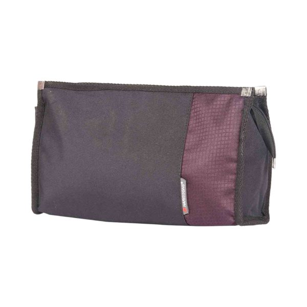 HARISSONS 3 ZIP CHECKS Travel Pouch Black