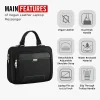 HARISSONS Spartan Premium Laptop Messenger Black + Free Charger Pouch (as per colour availability) - Image 4