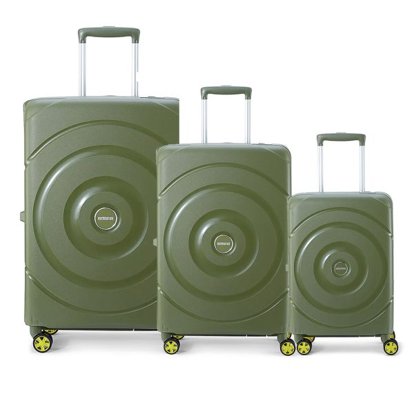 AMERICAN TOURISTER Circurity Set of 3 (55+68+77cm) Olive Green