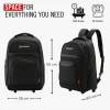HARISSONS Clique Trolley Laptop Backpack Black - Image 3