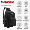 HARISSONS Clique Trolley Laptop Backpack Black - Image 5