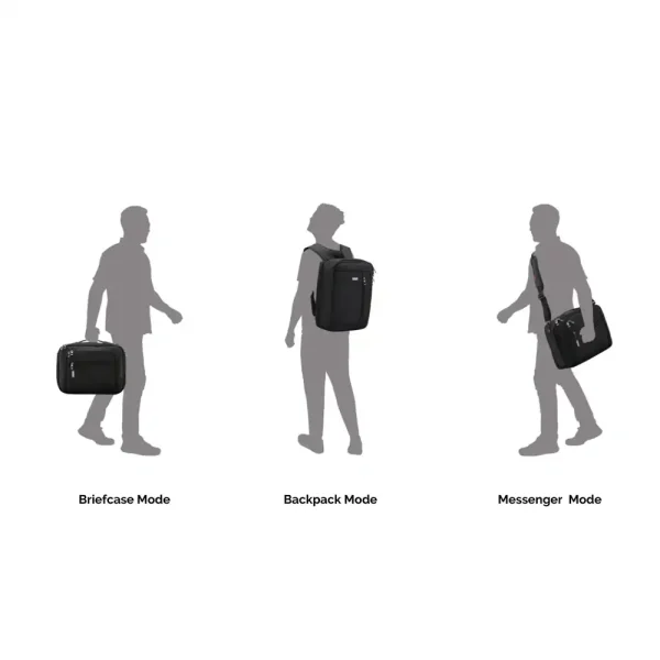 HARISSONS Metro Premium Laptop Backpack 3in1 USB Port Black - Image 6