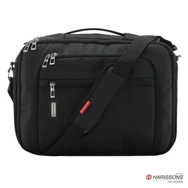HARISSONS Metro Premium Laptop Backpack 3in1 USB Port Black