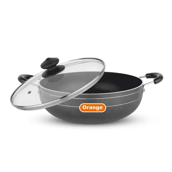 ORANGE Non Stick Deep Kadhai 3.5L 3.2mm (ORA016)