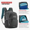 HARISSONS RAD Casual Laptop Backpack Dark Grey Teal - Image 2