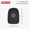 HARISSONS Rain Cover DX Backpack Protector Black - Image 4