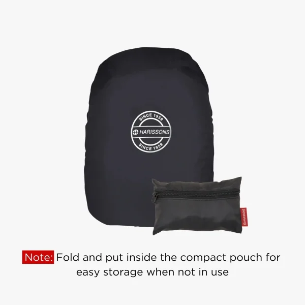 HARISSONS Rain Cover DX Backpack Protector Black - Image 3