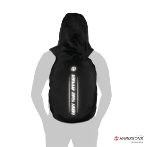 HARISSONS Rain Cover Hoodie Cya Black