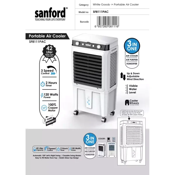 SANFORD Air Cooler SF8111PAC - Image 2