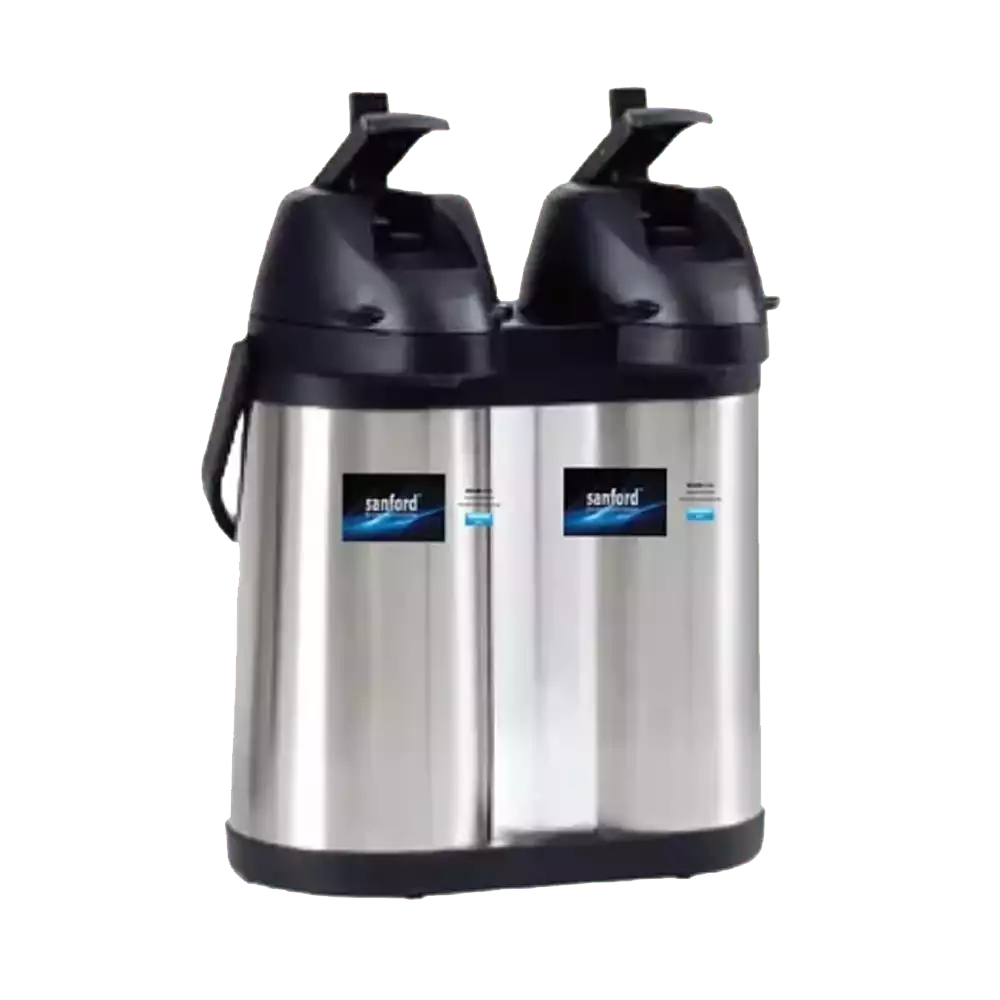 SANFORD 3.8 Litre Twin Vacuum Flask for Hot & Cold Drinks – Stainless Steel with Dual Pour Design SF1642AVF + FREE SF3343EK Kettle