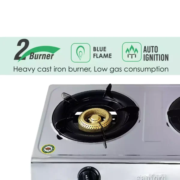 SANFORD Gas Stove SF5222GC SSteel - Image 3