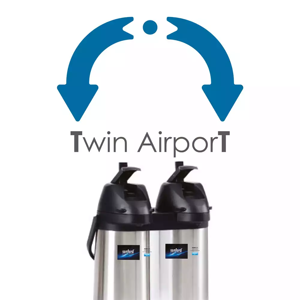 SANFORD 3.8 Litre Twin Vacuum Flask for Hot & Cold Drinks – Stainless Steel with Dual Pour Design SF1642AVF + FREE SF3343EK Kettle - Image 3