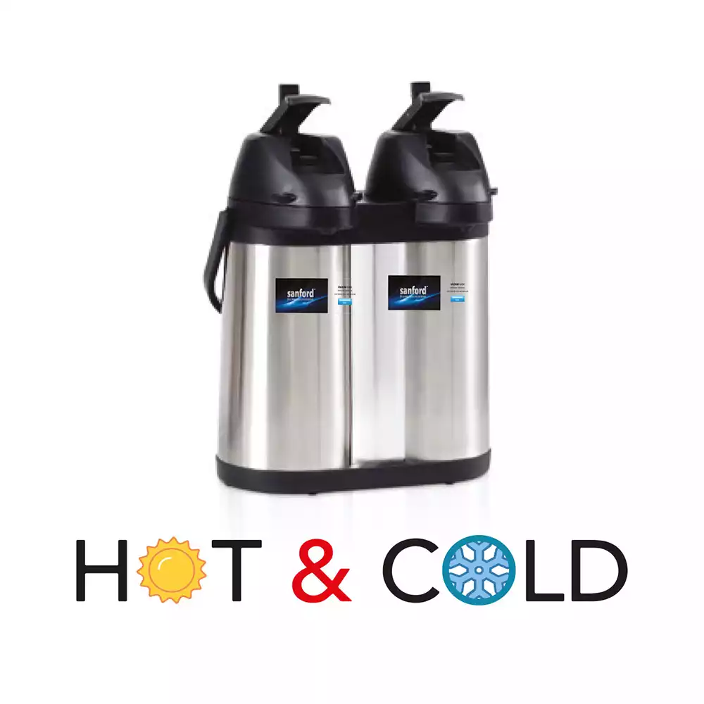 SANFORD 3.8 Litre Twin Vacuum Flask for Hot & Cold Drinks – Stainless Steel with Dual Pour Design SF1642AVF + FREE SF3343EK Kettle - Image 4