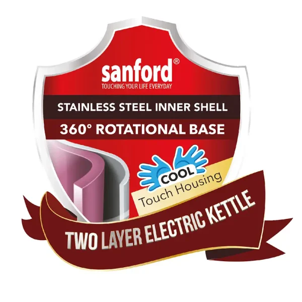 SANFORD Cordless Kettle SF3341EK Black - Image 3