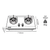 SANFORD Gas Hob Stainless Steel Body SF5402GC - Image 4