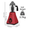 SANFORD Mixer Grinder SF5911GM Red + Free (SF1333HM+SF3343EK) - Image 2