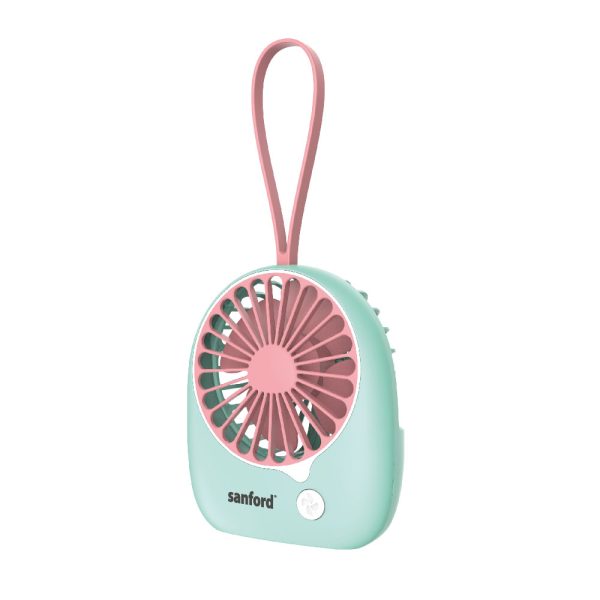 SANFORD Portable Rechargeable Fan SF6653MFN Green Pink