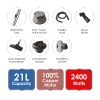 SANFORD Vacuum Cleaner 2in1 SF898VC Blue Black + SF44TSI travel Iron - Image 3