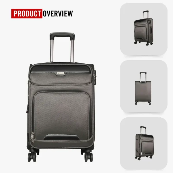HARISSONS Stellar Cabin Luggage 20" Grey - Image 4