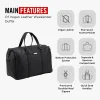 HARISSONS Viktor Duffle Bag Vegan Leather Black - Image 5