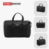 HARISSONS Viktor Duffle Bag Vegan Leather Black - Image 4