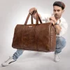 HARISSONS Viktor Duffle Bag Vegan Leather Black - Image 8