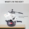 WONDERCHEF Taurus Hard Anodized 5L Inner Lid Pressure Cooker (WON426) 63153211 + SI03 Steam Iron worth Rs 900 - Image 7