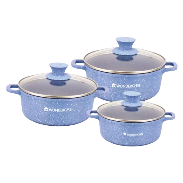 WONDERCHEF Granite Die-cast Non-stick Casserole Set 63153424 (WON446)