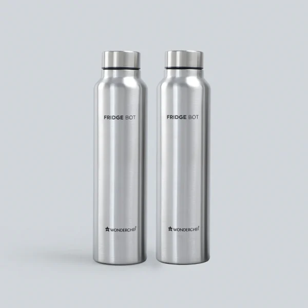 WONDERCHEF Stainless Steel Fridge-bot 1000 ml Each | Pack of 2 WON475 - Image 2