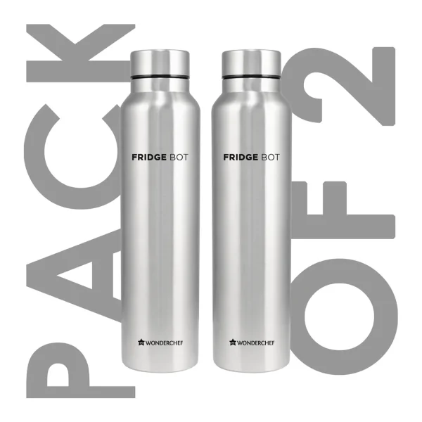 WONDERCHEF Stainless Steel Fridge-bot 1000 ml Each | Pack of 2 WON475 - Image 7