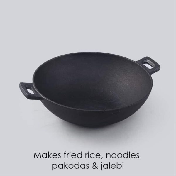 WONDERCHEF Forza Cast-Iron Wok 1.9 Liters 24cm (WON515) 63153474 - Image 8