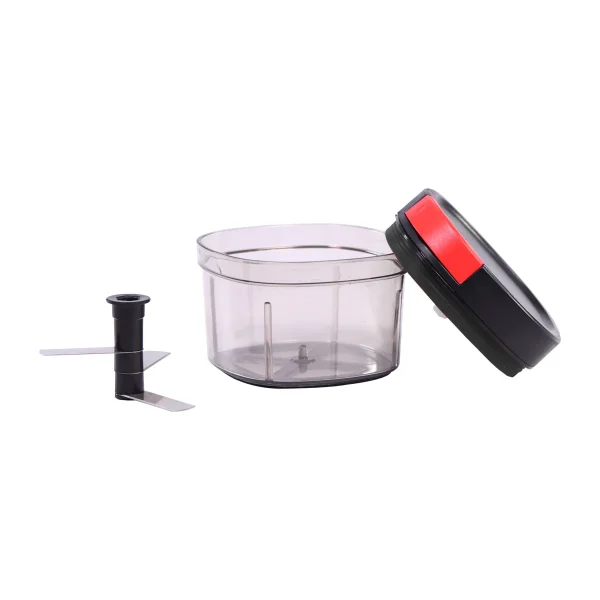 WONDERCHEF Glory String Chopper with 3 Sharp Stainless Steel Blades 600 ml, Anti Slip Silicone, Compact, Air tight lid WON592 - Image 4