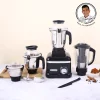 WONDERCHEF Sumo Black DLX Mixer Grinder with 4 Stainless Steel Jars, 1000 W in Black (WON642) 63154742 - Image 6